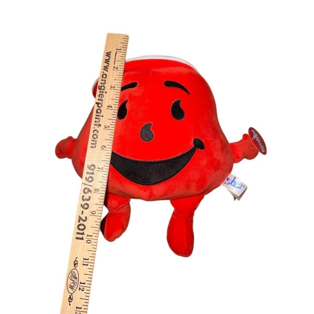 Fiesta‎ Toys Kool-Aid Man Plush Stuffed Toy Red Small Hang Tag Licensed official - Picture 9 of 9
